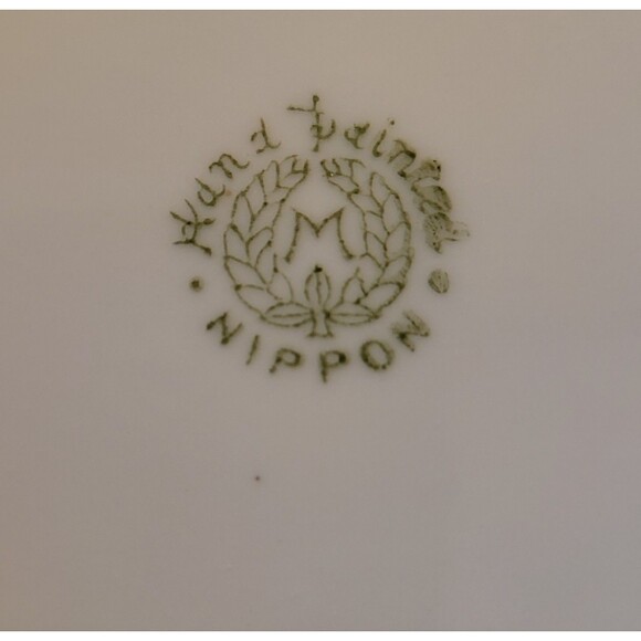 Vintage Nippon Hand-painted Relish Dish Celery Tray Floral Gold Trim - Picture 6 of 6